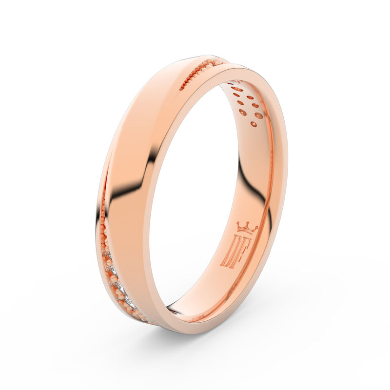 Zlatý dámský prsten DF 3025 z růžového zlata