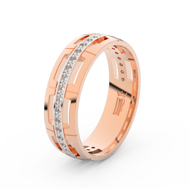 Zlatý dámský prsten DF 3048 z růžového zlata