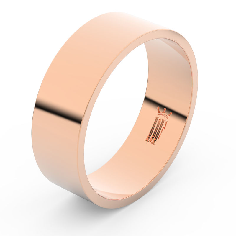 Zlatý snubní prsten FMR 1G70 z růžového zlata 46 Danfil